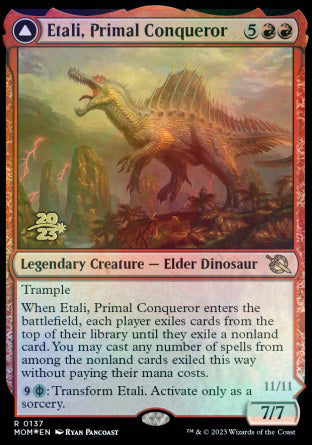 Etali, Primal Conqueror // Etali, Primal Sickness [March of the Machine Prerelease Promos] | Card Merchant Takapuna