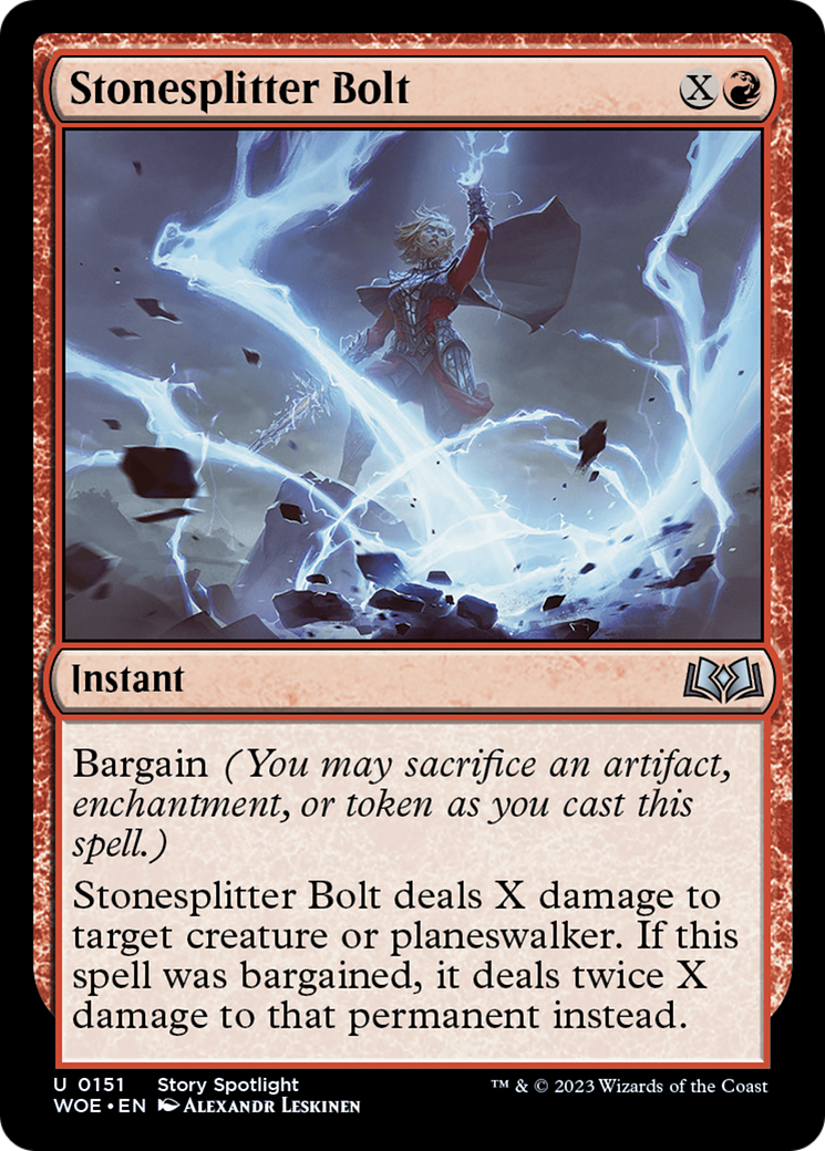 Stonesplitter Bolt [Wilds of Eldraine] | Card Merchant Takapuna