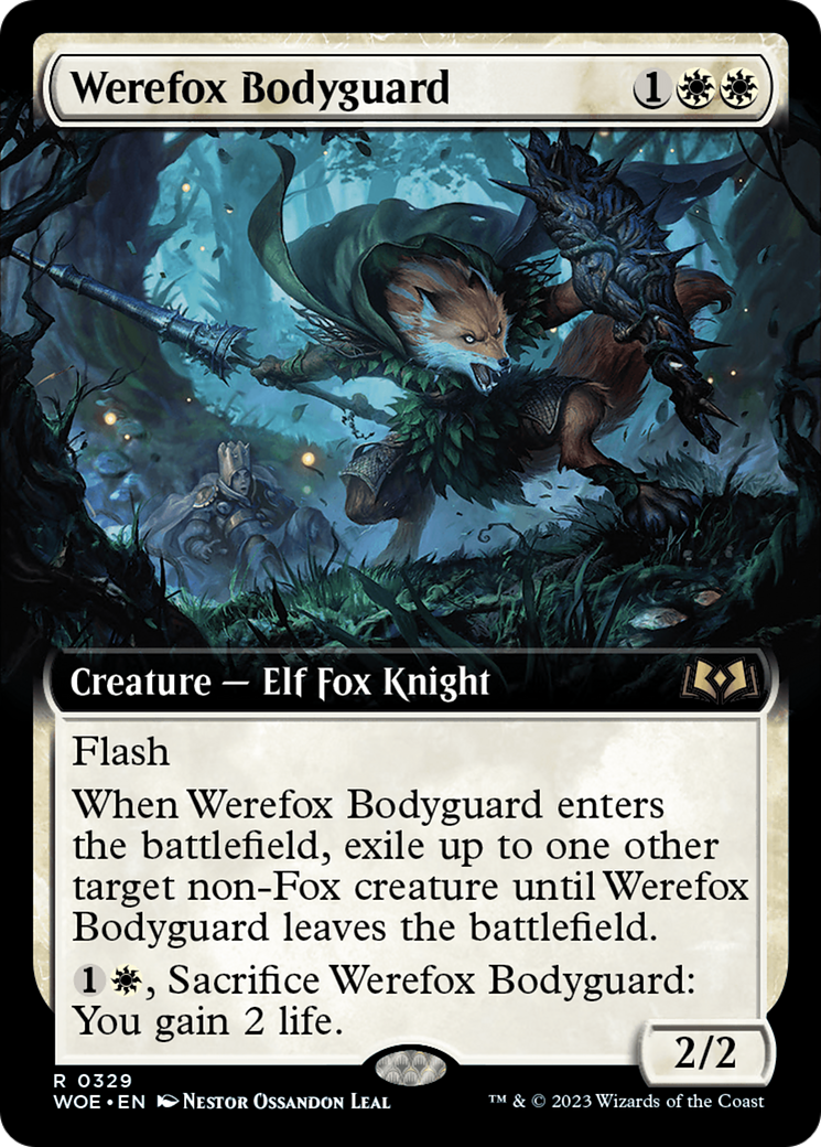 Werefox Bodyguard (Extended Art) [Wilds of Eldraine] | Card Merchant Takapuna