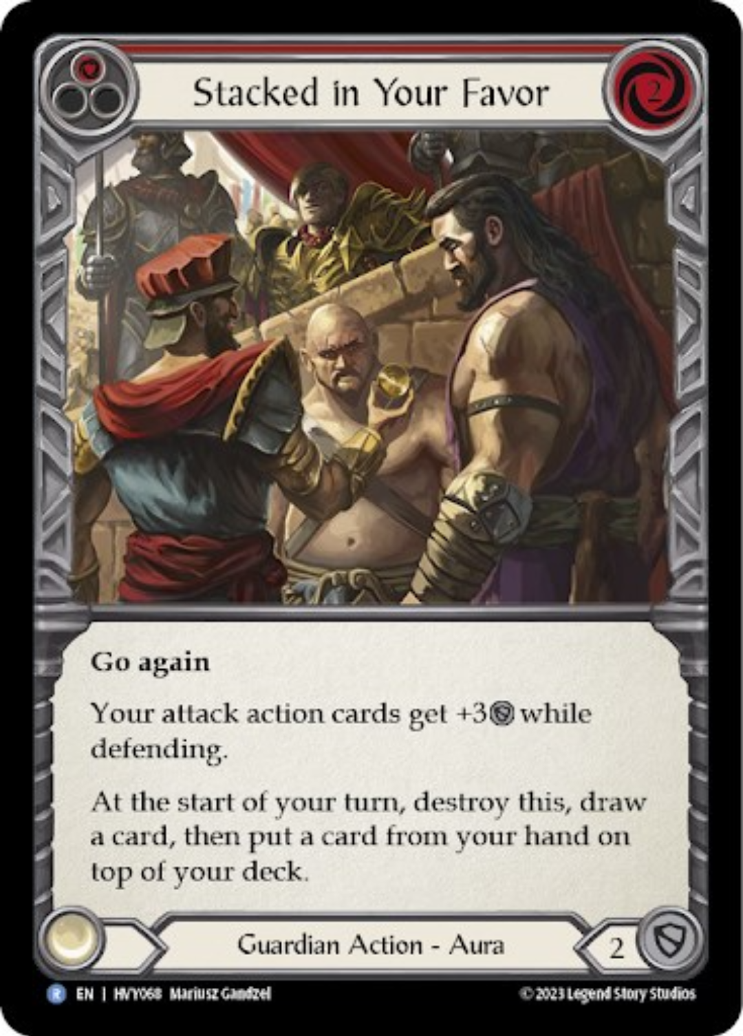 Stacked in Your Favor (Red) [HVY068] (Heavy Hitters) | Card Merchant Takapuna