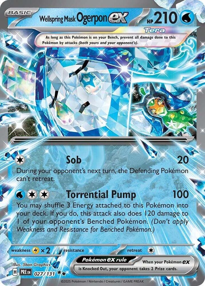 Wellspring Mask Ogerpon ex (027/131) [Scarlet & Violet: Prismatic Evolutions] | Card Merchant Takapuna