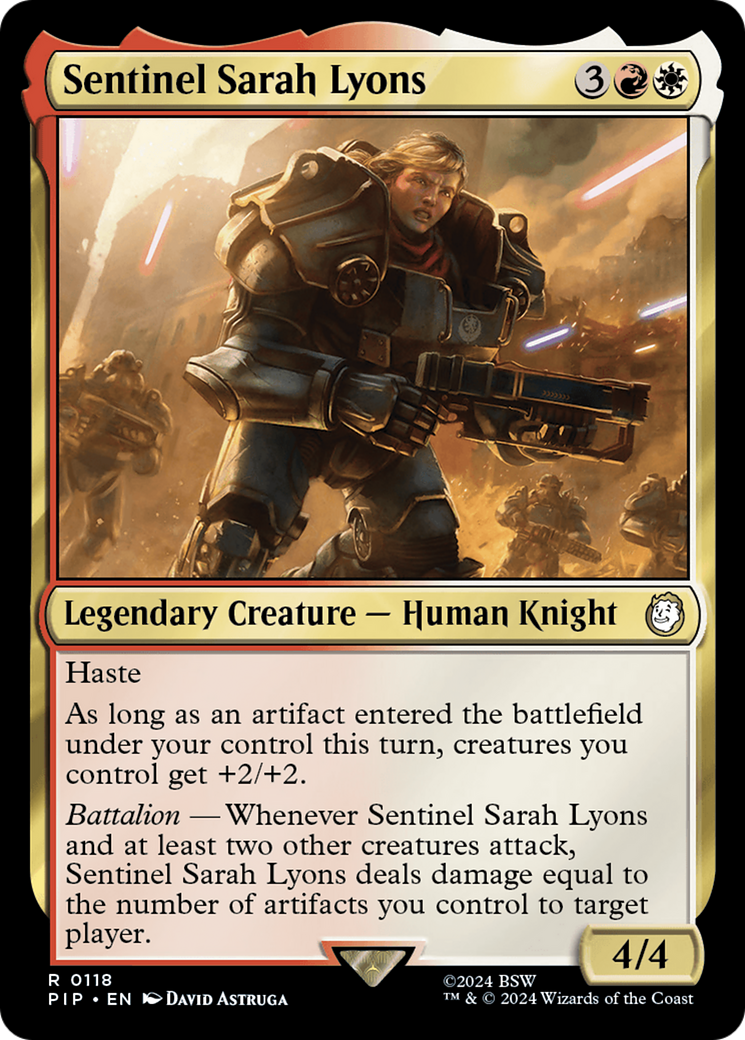 Sentinel Sarah Lyons [Fallout] | Card Merchant Takapuna