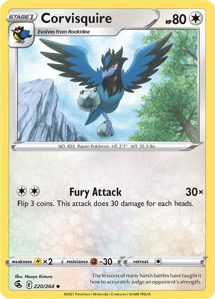 Corvisquire (220/264) [Sword & Shield: Fusion Strike] | Card Merchant Takapuna