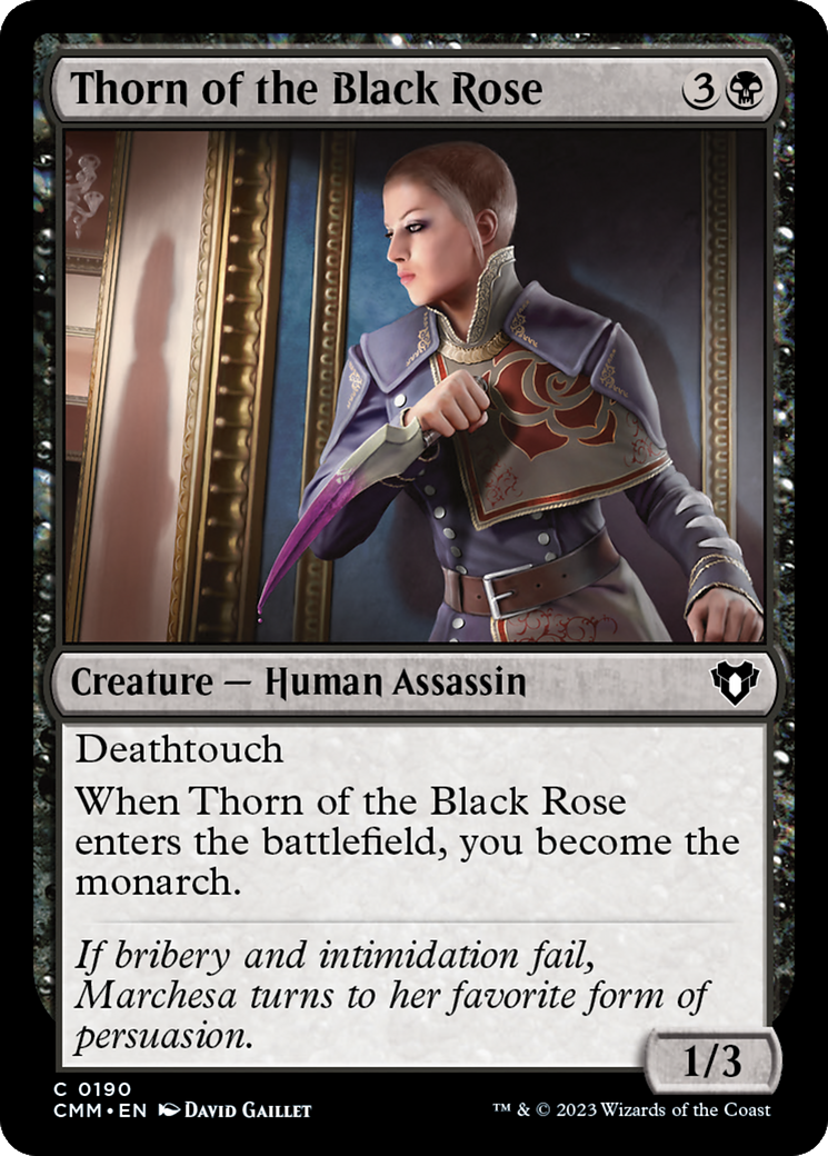 Thorn of the Black Rose [Commander Masters] | Card Merchant Takapuna