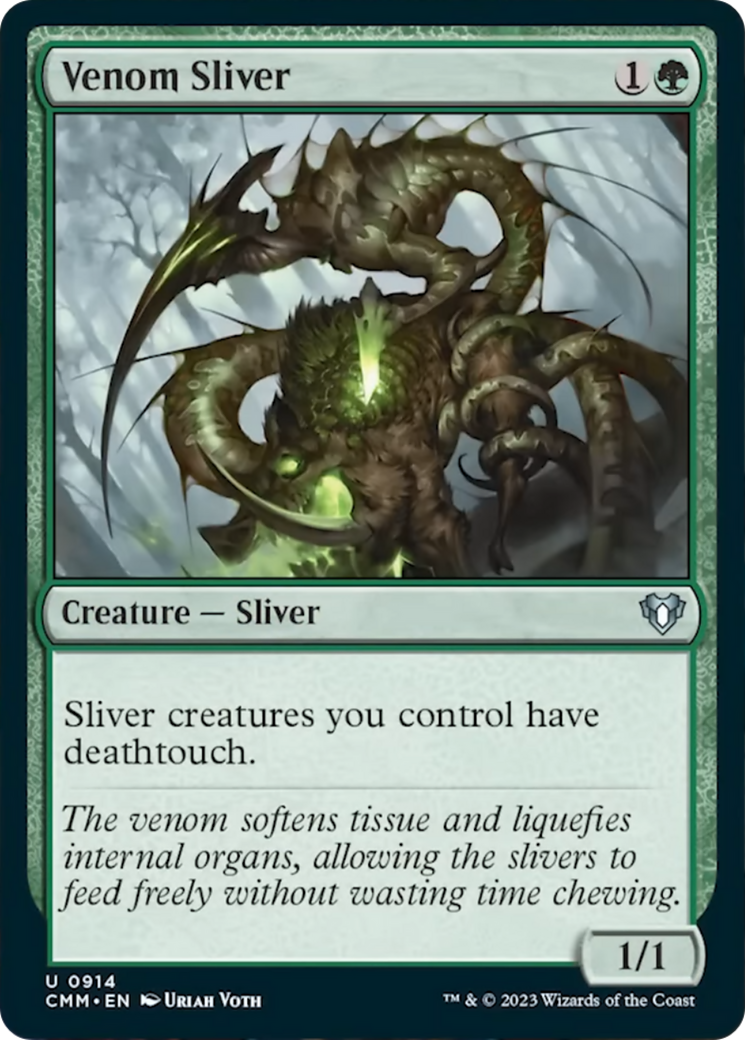 Venom Sliver [Commander Masters] | Card Merchant Takapuna