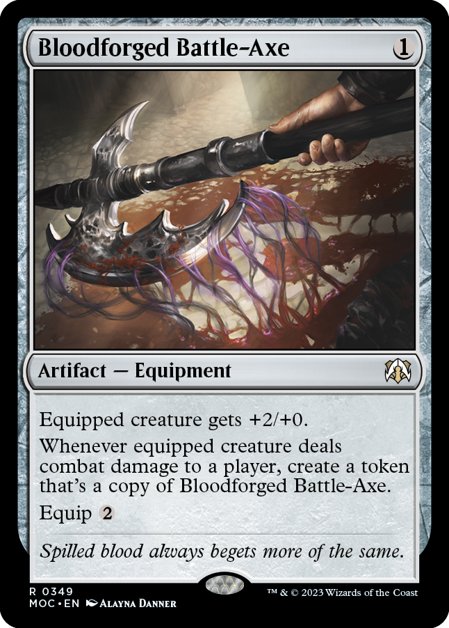 Bloodforged Battle-Axe [March of the Machine Commander] | Card Merchant Takapuna