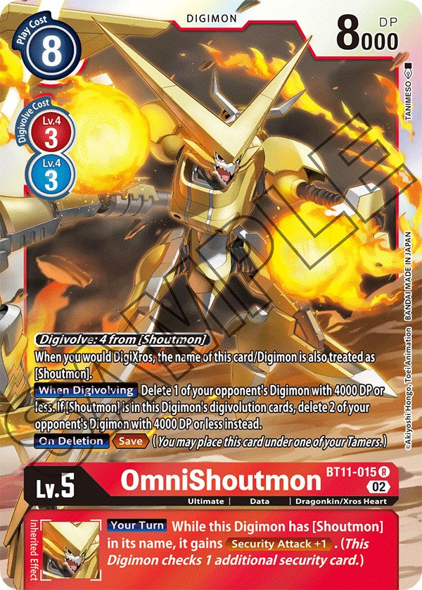 OmniShoutmon [BT11-015] [Dimensional Phase] | Card Merchant Takapuna