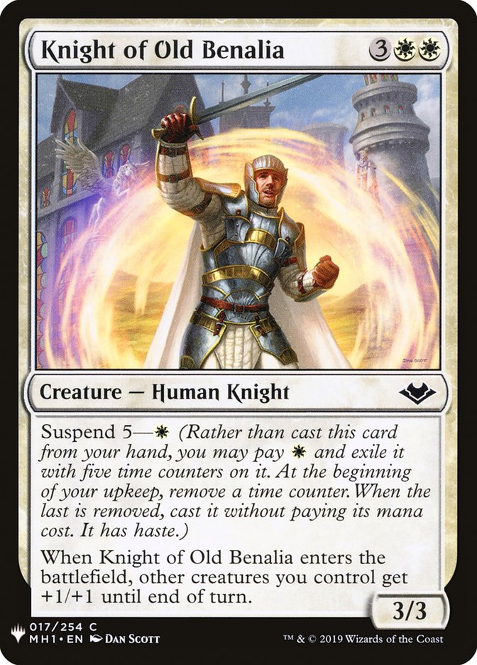 Knight of Old Benalia [Mystery Booster] | Card Merchant Takapuna