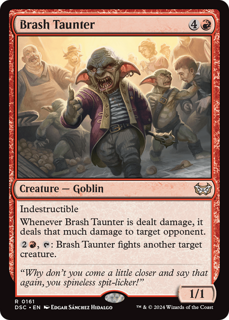 Brash Taunter [Duskmourn: House of Horror Commander] | Card Merchant Takapuna