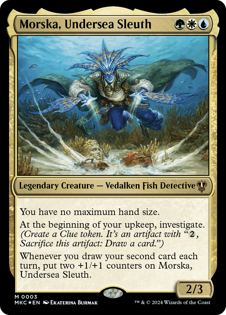 Morska, Undersea Sleuth [Murders at Karlov Manor Commander] | Card Merchant Takapuna