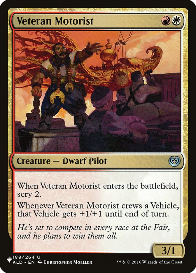 Veteran Motorist [The List] | Card Merchant Takapuna