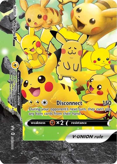 Pikachu V-UNION (SWSH141) (Celebrations) [Sword & Shield: Black Star Promos] | Card Merchant Takapuna