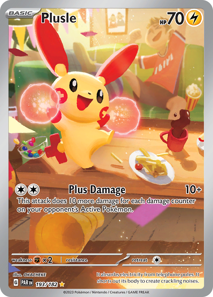 Plusle (193/182) [Scarlet & Violet: Paradox Rift] | Card Merchant Takapuna