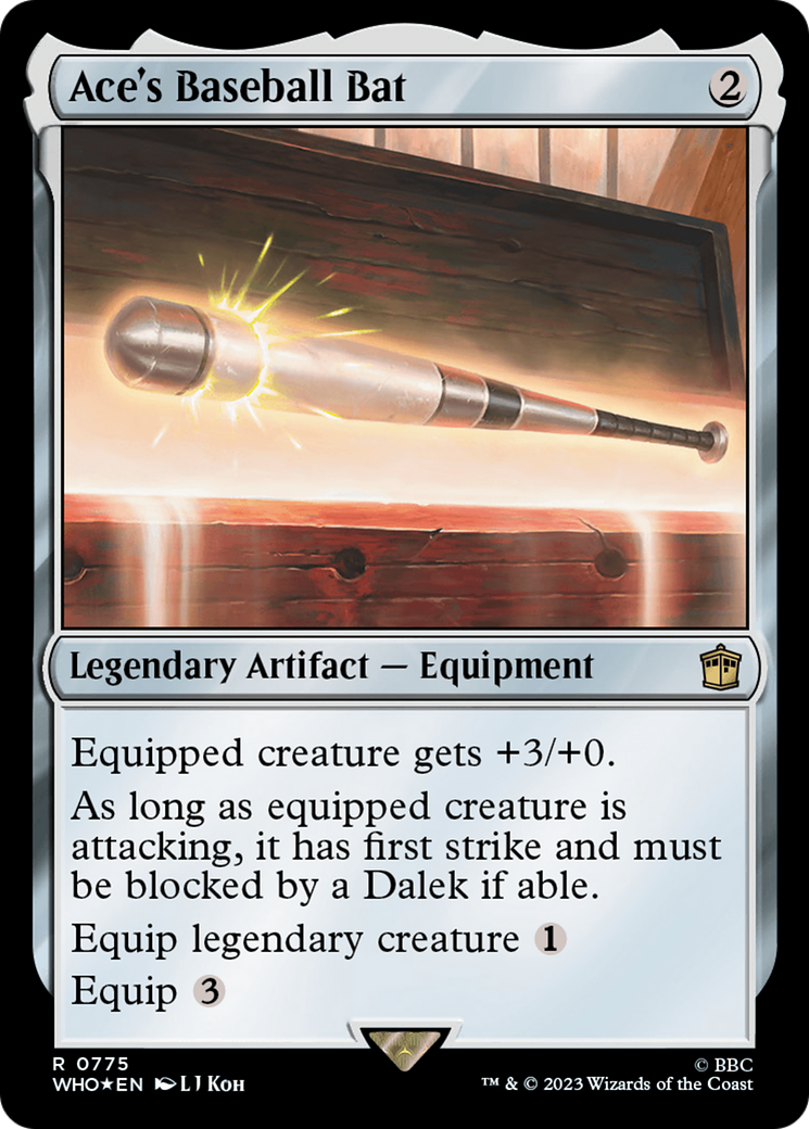 Ace's Baseball Bat (Surge Foil) [Doctor Who] | Card Merchant Takapuna