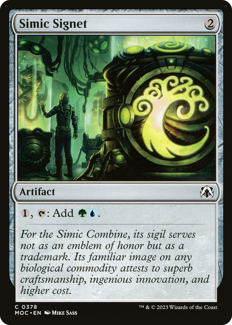 Simic Signet [March of the Machine Commander] | Card Merchant Takapuna