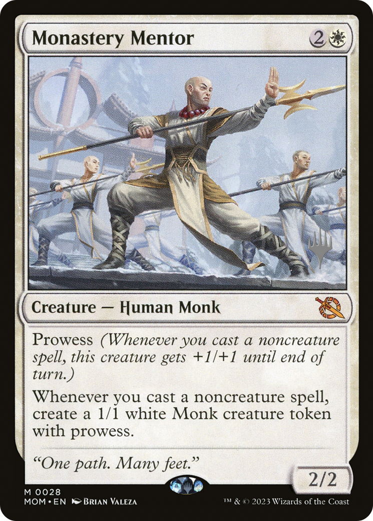 Monastery Mentor (Promo Pack) [March of the Machine Promos] | Card Merchant Takapuna