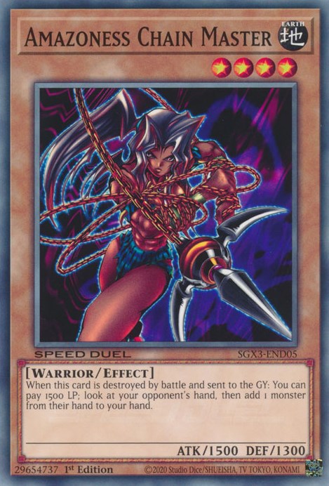 Amazoness Chain Master [SGX3-END05] Common | Card Merchant Takapuna