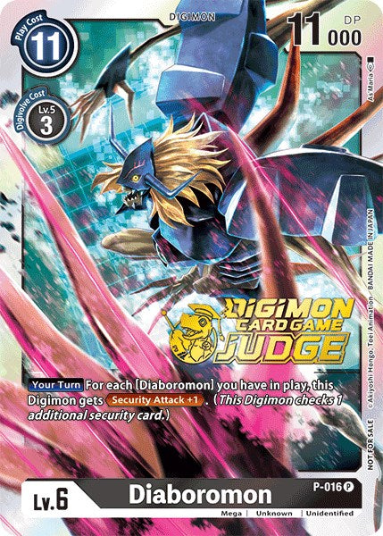 Diaboromon [P-016] (Judge Pack 1) [Promotional Cards] | Card Merchant Takapuna