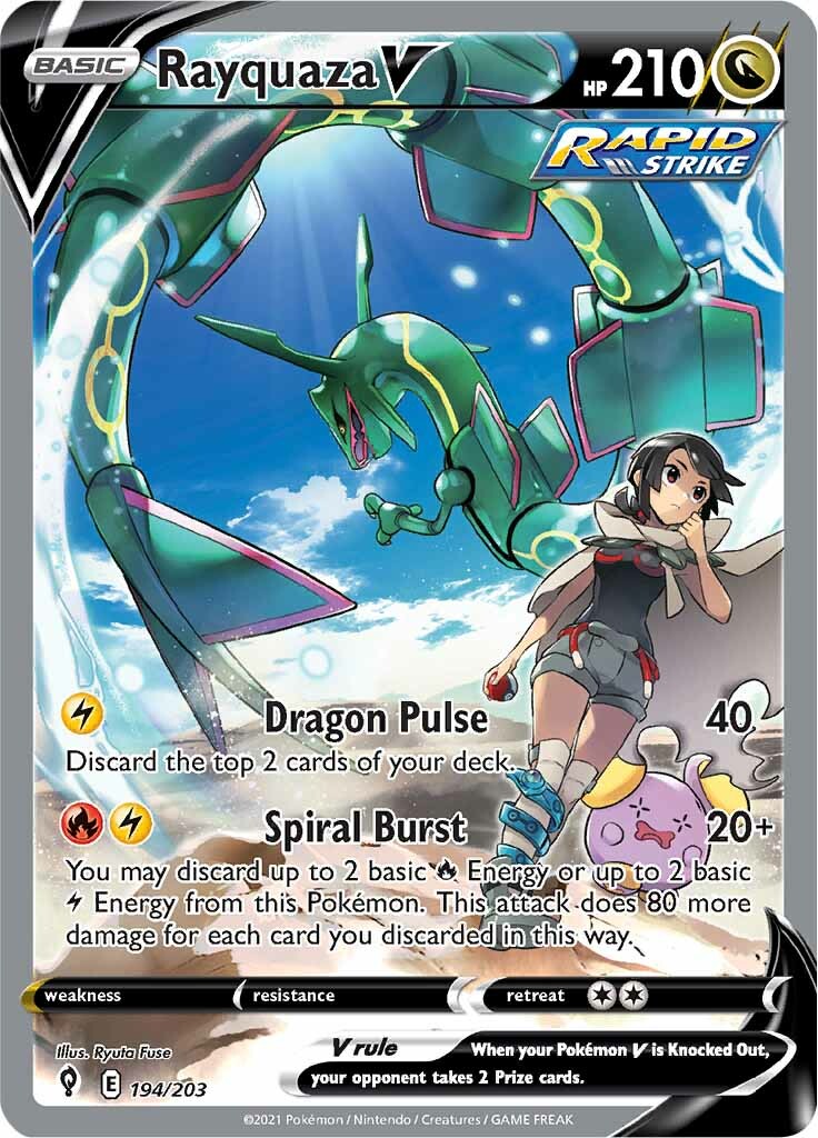 Rayquaza V (194/203) [Sword & Shield: Evolving Skies] | Card Merchant Takapuna