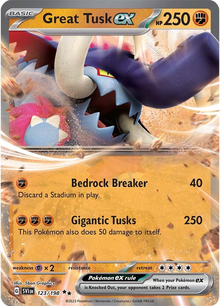 Great Tusk ex (123/198) [Scarlet & Violet: Base Set] | Card Merchant Takapuna