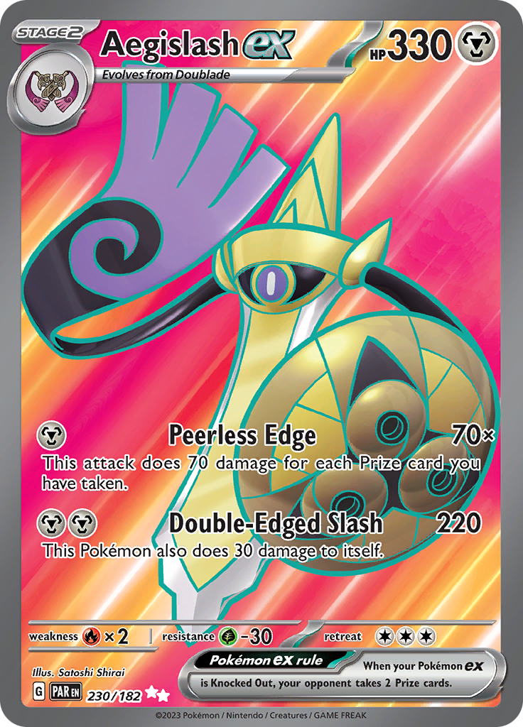 Aegislash ex (230/182) [Scarlet & Violet: Paradox Rift] | Card Merchant Takapuna