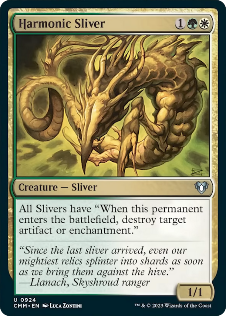 Harmonic Sliver [Commander Masters] | Card Merchant Takapuna