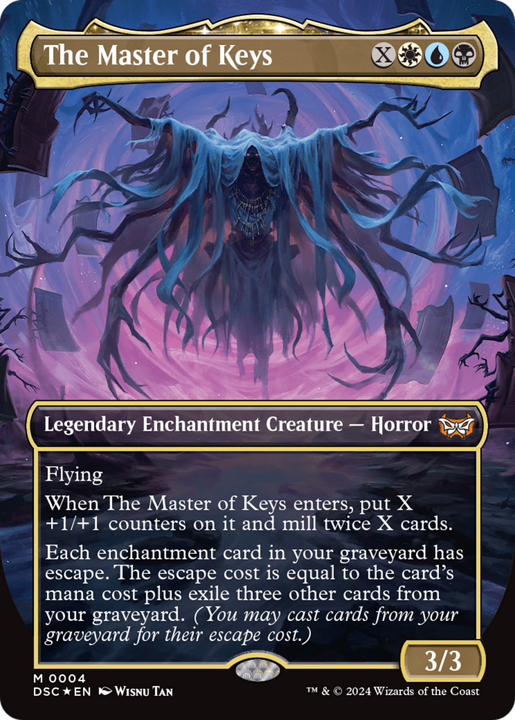 The Master of Keys (Borderless) [Duskmourn: House of Horror Commander] | Card Merchant Takapuna