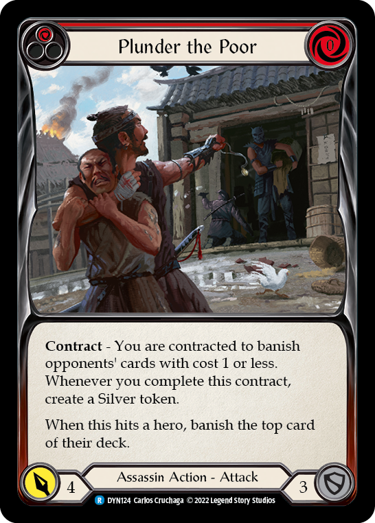 Plunder the Poor (Red) [DYN124] (Dynasty) | Card Merchant Takapuna