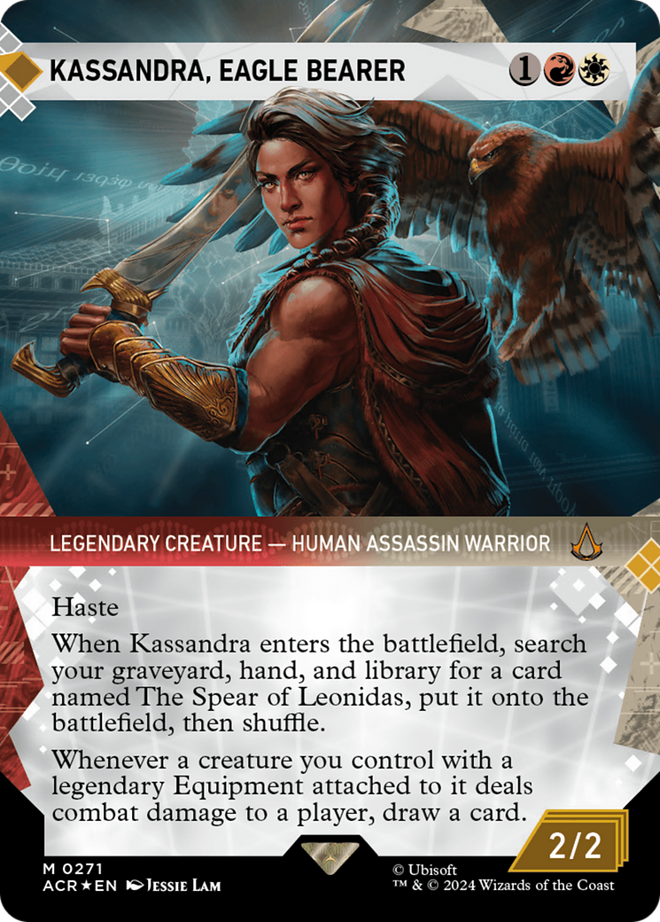 Kassandra, Eagle Bearer (Showcase) (Textured Foil) [Assassin's Creed] | Card Merchant Takapuna