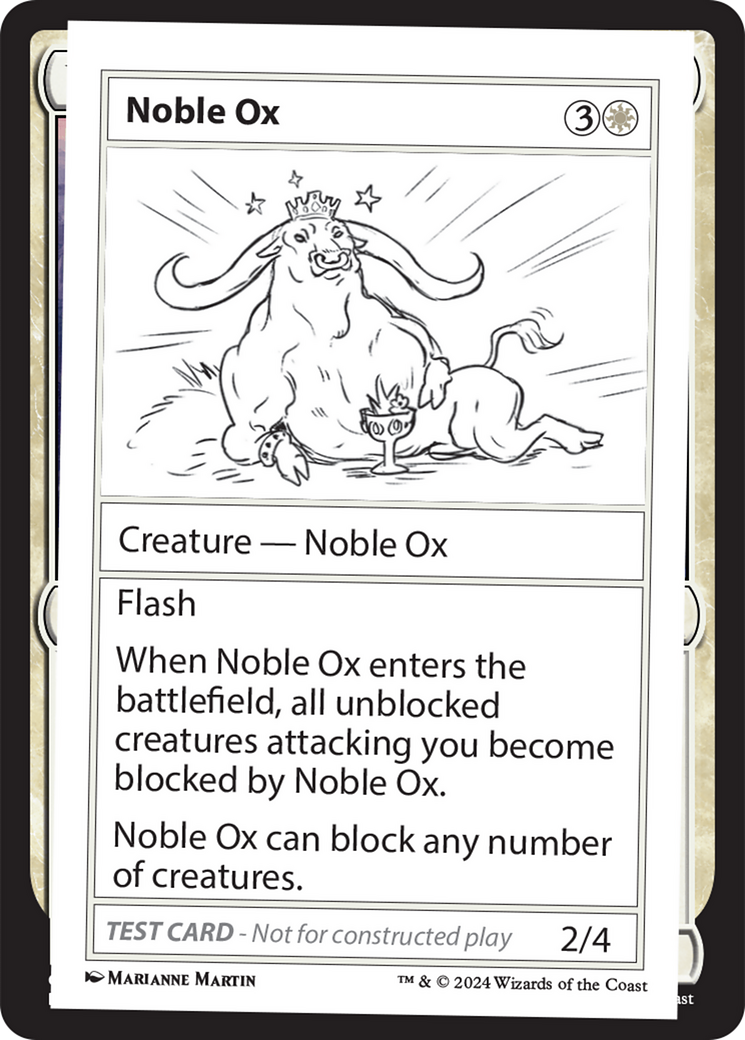 Noble Ox [Mystery Booster 2 Playtest Cards] | Card Merchant Takapuna