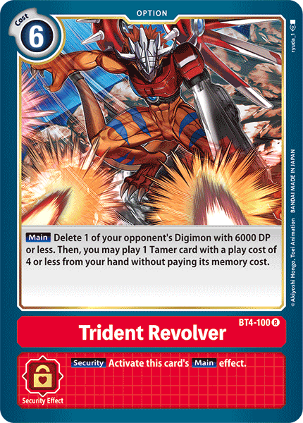 Trident Revolver [BT4-100] [Great Legend] | Card Merchant Takapuna