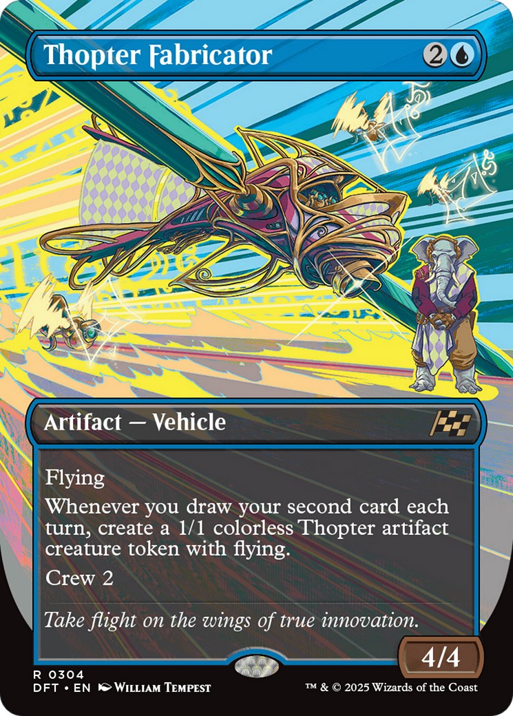 Thopter Fabricator (Borderless) [Aetherdrift] | Card Merchant Takapuna