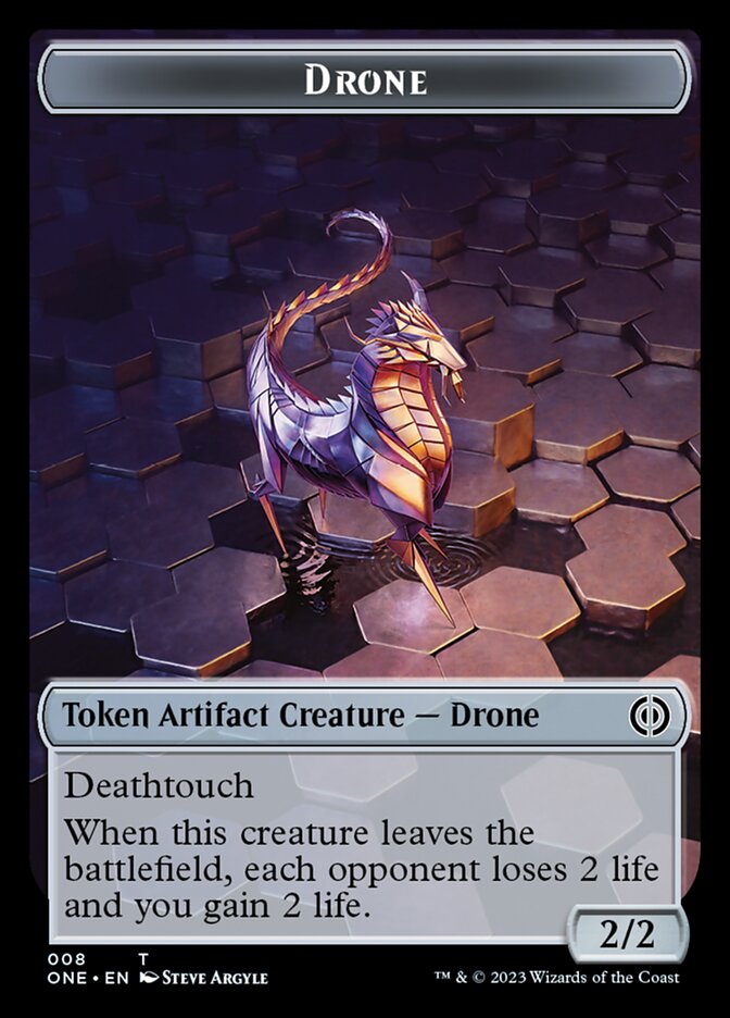 Drone Token [Phyrexia: All Will Be One Tokens] | Card Merchant Takapuna