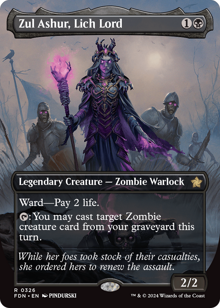 Zul Ashur, Lich Lord (Borderless) [Foundations] | Card Merchant Takapuna