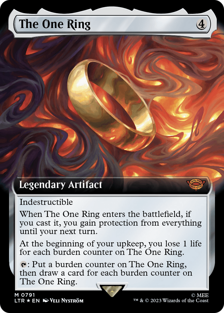 The One Ring (Extended Art) (Surge Foil) [The Lord of the Rings: Tales of Middle-Earth] | Card Merchant Takapuna