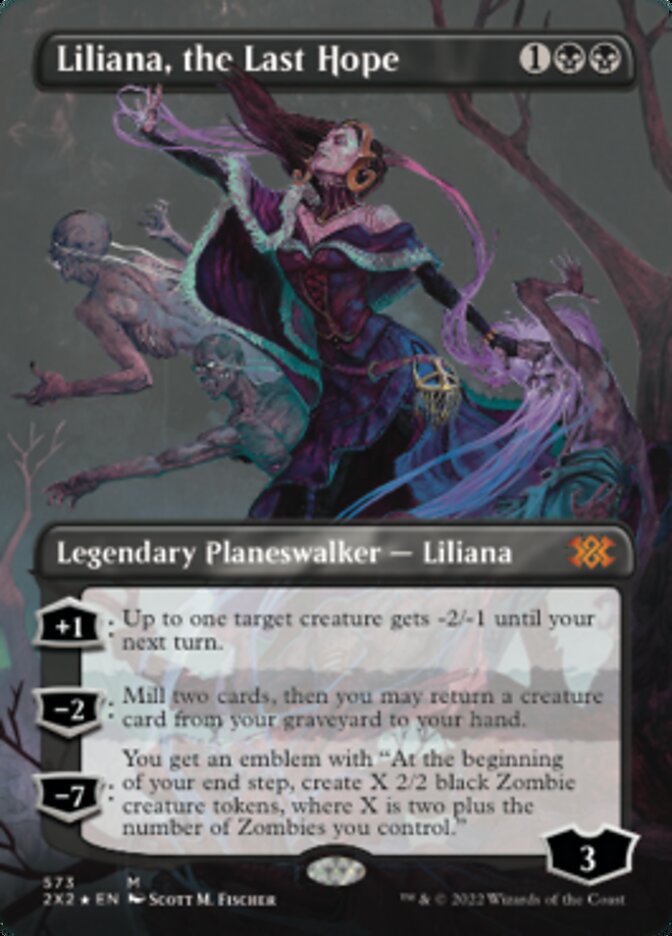 Liliana, the Last Hope (Textured Foil) [Double Masters 2022] | Card Merchant Takapuna