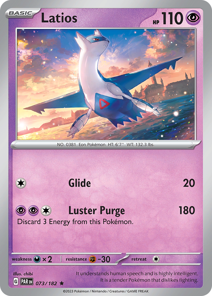 Latios (073/182) [Scarlet & Violet: Paradox Rift] | Card Merchant Takapuna