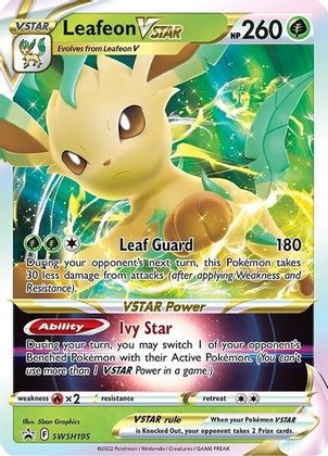 Leafeon VSTAR (SWSH195) [Sword & Shield: Black Star Promos] | Card Merchant Takapuna