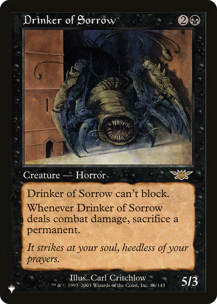 Drinker of Sorrow [The List] | Card Merchant Takapuna