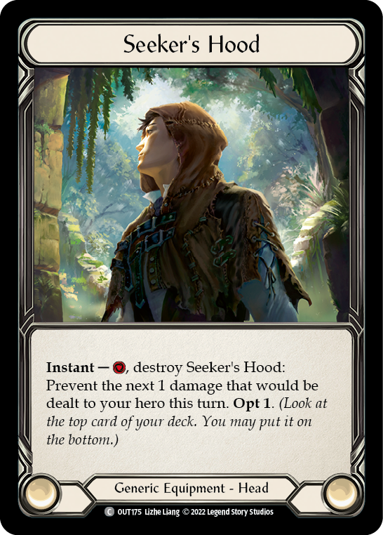 Seeker's Hood [OUT175] (Outsiders)  Cold Foil | Card Merchant Takapuna