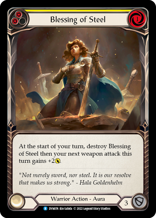 Blessing of Steel (Yellow) [DYN074] (Dynasty) | Card Merchant Takapuna