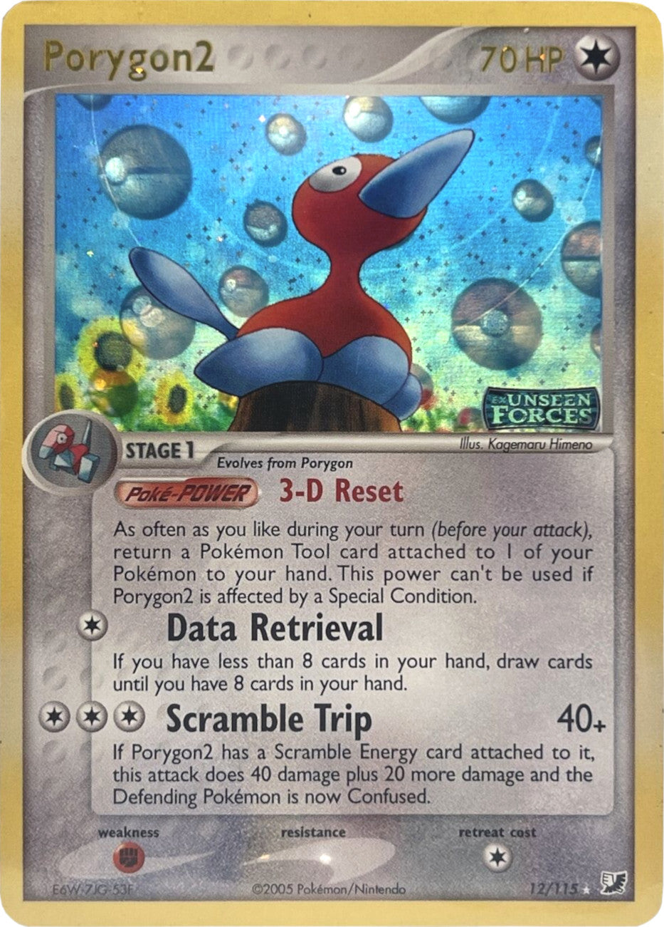 Porygon2 (12/115) (Stamped) [EX: Unseen Forces] | Card Merchant Takapuna