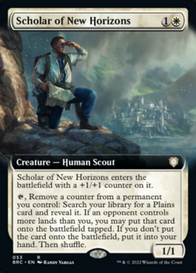 Scholar of New Horizons (Extended Art) [The Brothers' War Commander] | Card Merchant Takapuna