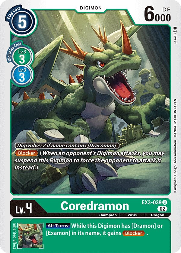 Coredramon [EX3-039] [Draconic Roar] | Card Merchant Takapuna