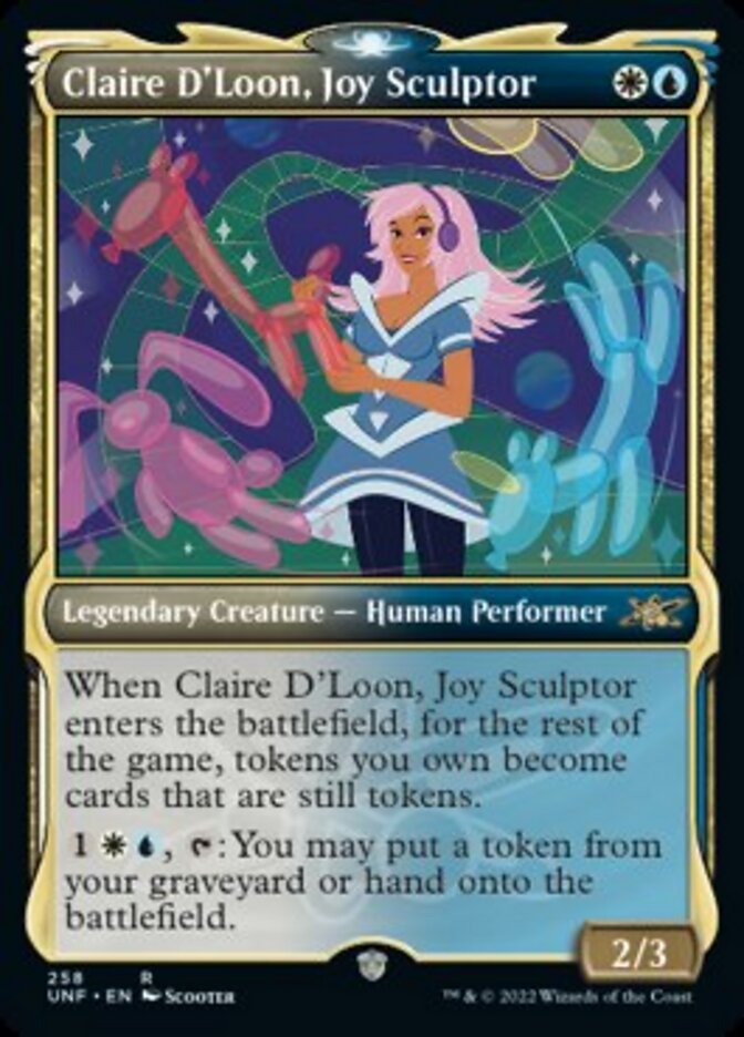 Claire D'Loon, Joy Sculptor (Showcase) [Unfinity] | Card Merchant Takapuna