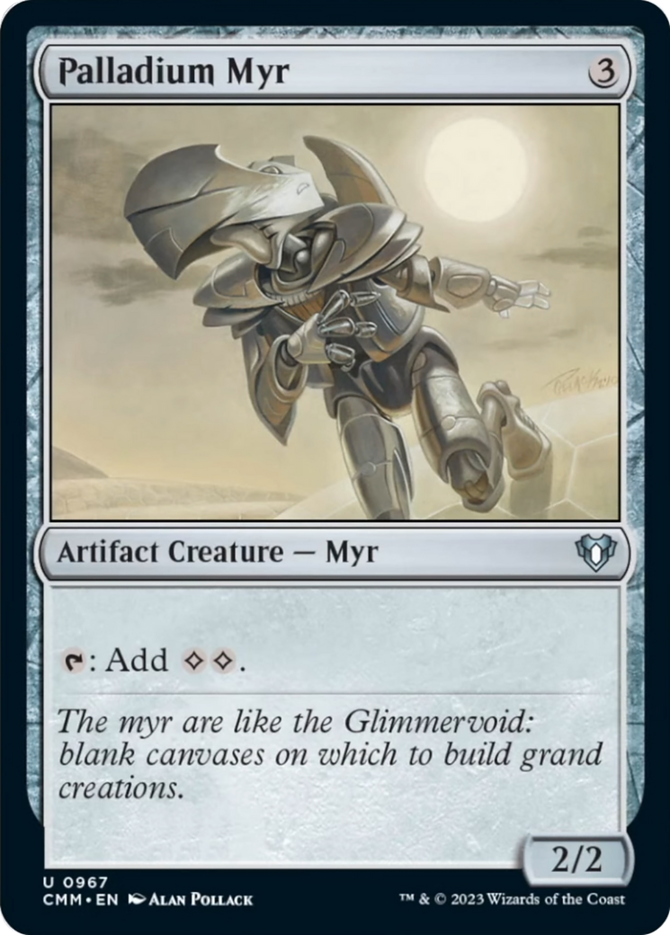 Palladium Myr [Commander Masters] | Card Merchant Takapuna