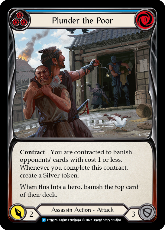 Plunder the Poor (Blue) [DYN126] (Dynasty) | Card Merchant Takapuna