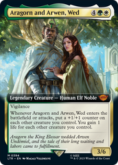 Aragorn and Arwen, Wed (Extended Art) [The Lord of the Rings: Tales of Middle-Earth] | Card Merchant Takapuna