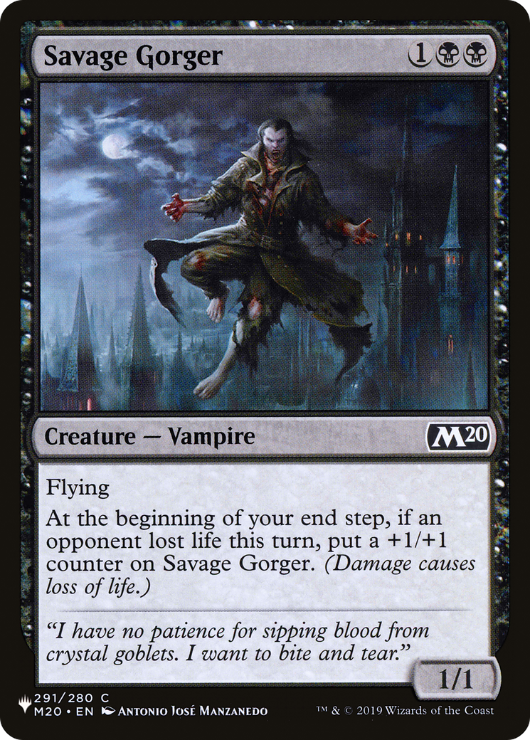 Savage Gorger [The List] | Card Merchant Takapuna