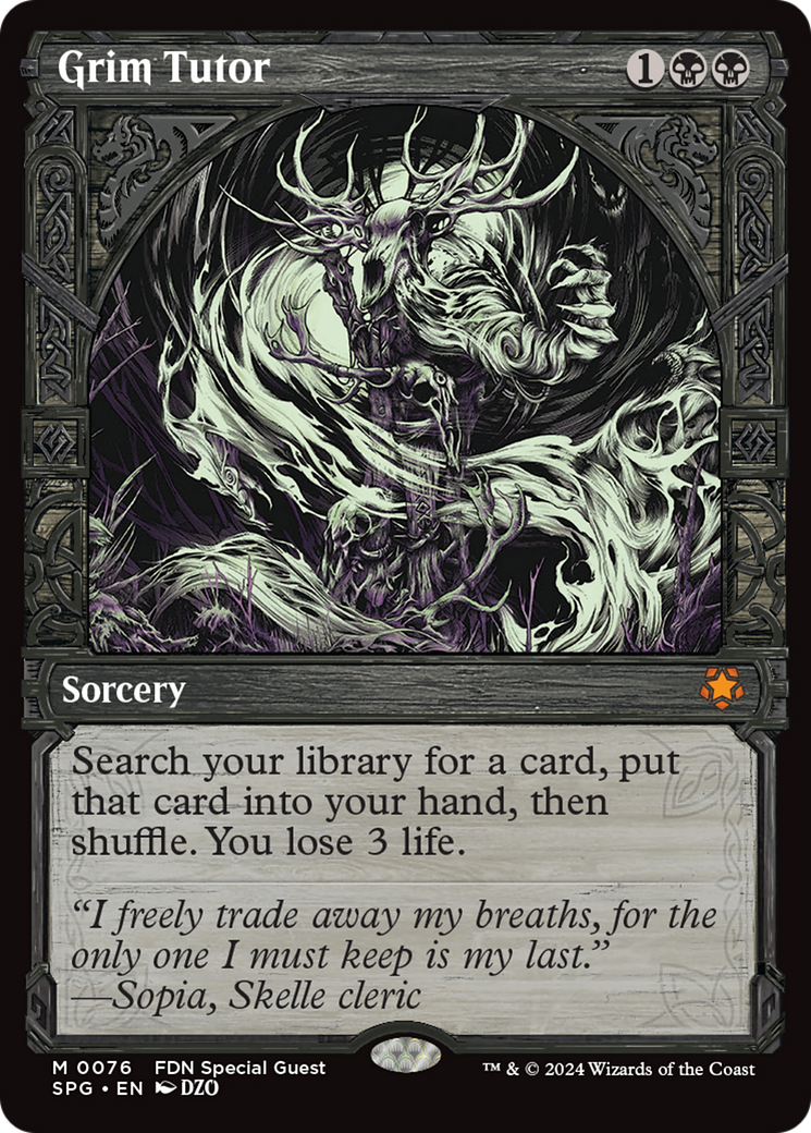 Grim Tutor (Showcase) [Foundations Special Guests] | Card Merchant Takapuna